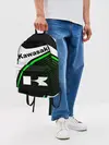 Рюкзак джинсовый / KAWASAKI / КАВАСАКИ / SPORT