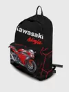 Рюкзак джинсовый / KAWASAKI NINJA / КАВАСАКИ
