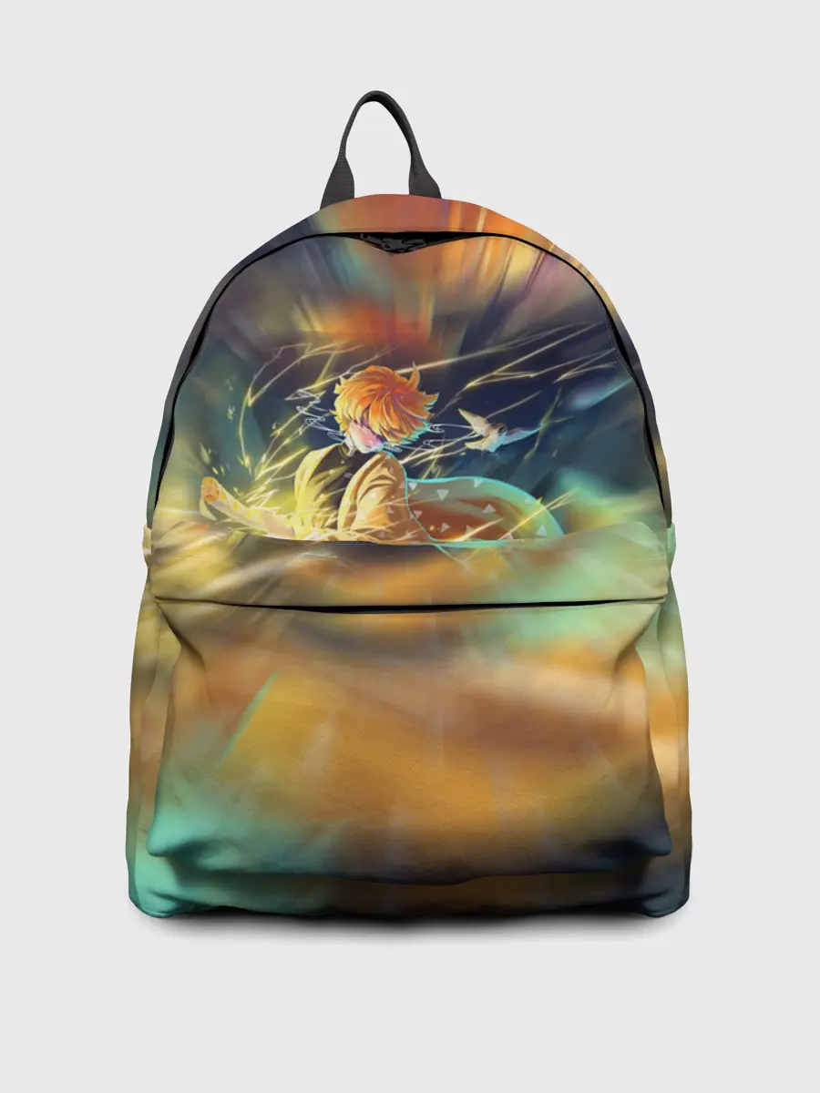 Рюкзак джинсовый / ZENITSU | ЗЕНИТСУ | DEMON SLAYER