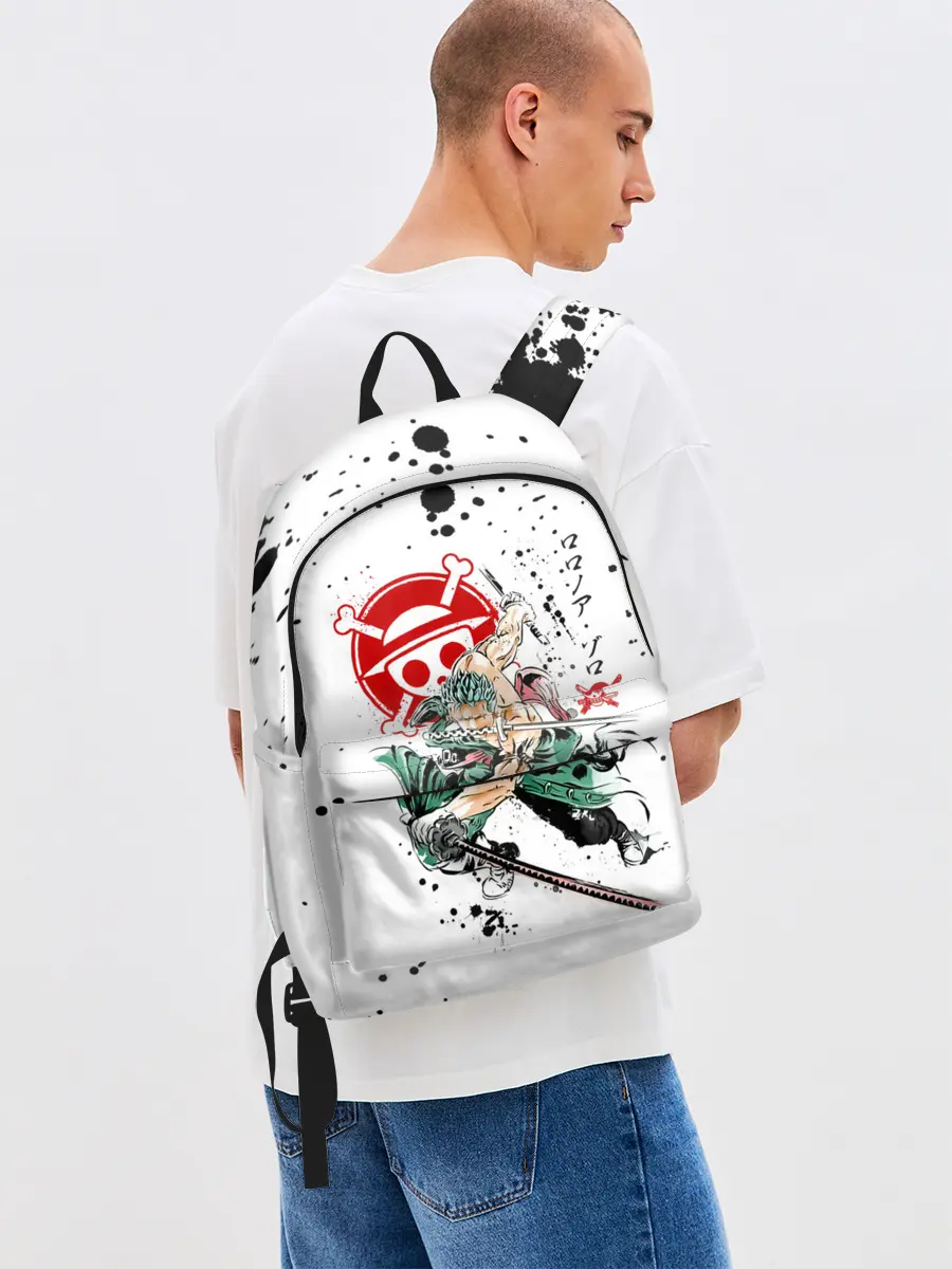 Рюкзак джинсовый / Ророноа Зоро пират Соломенной Шляпы