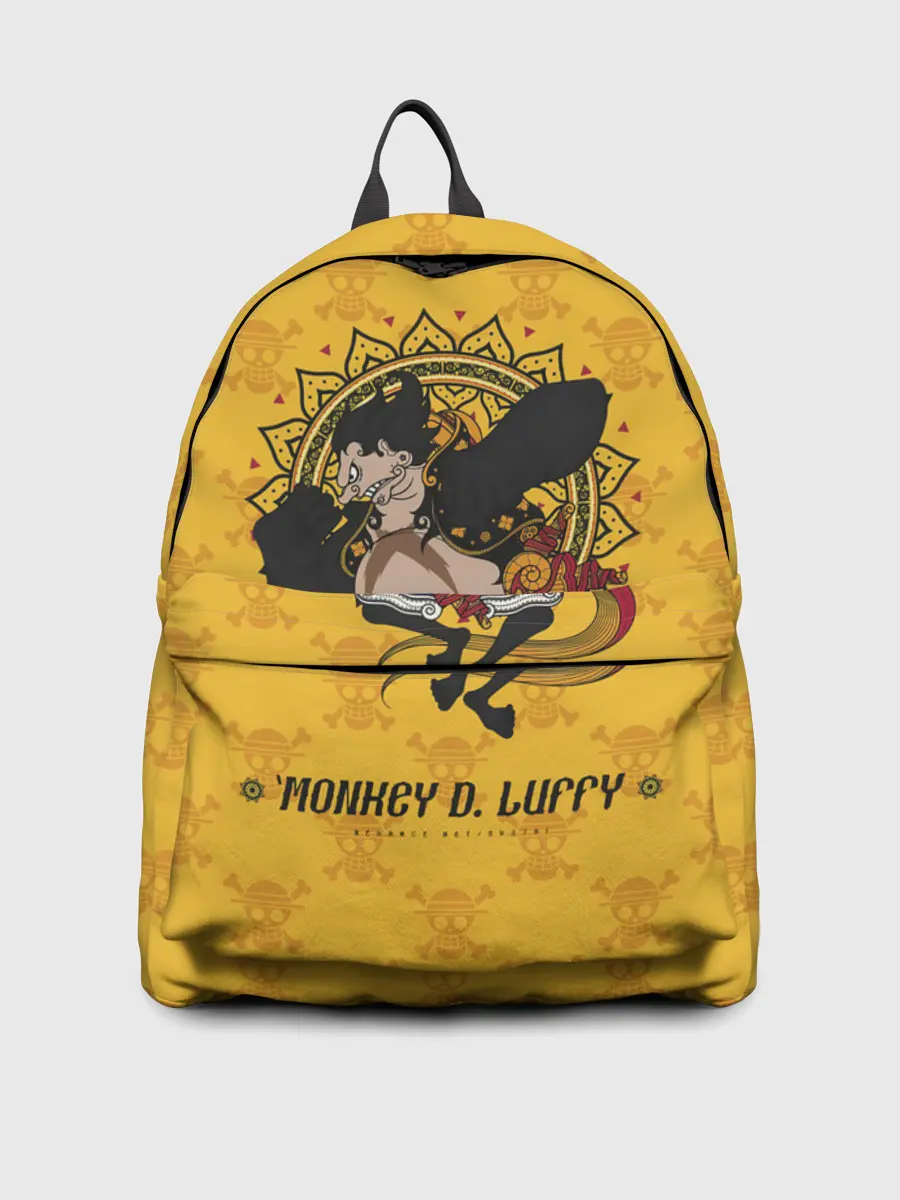 Рюкзак джинсовый / Резиновый Манки Д. Луффи One Piece