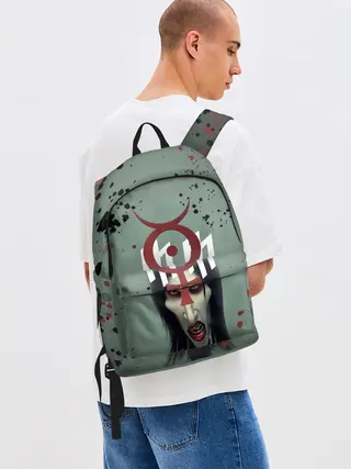 Рюкзак джинсовый / Marilyn Manson | Мерилин Мэнсон