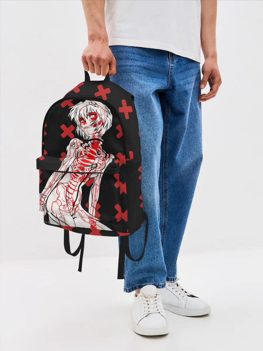 Рюкзак джинсовый / Ева 00 Аянами Рей в X Ray