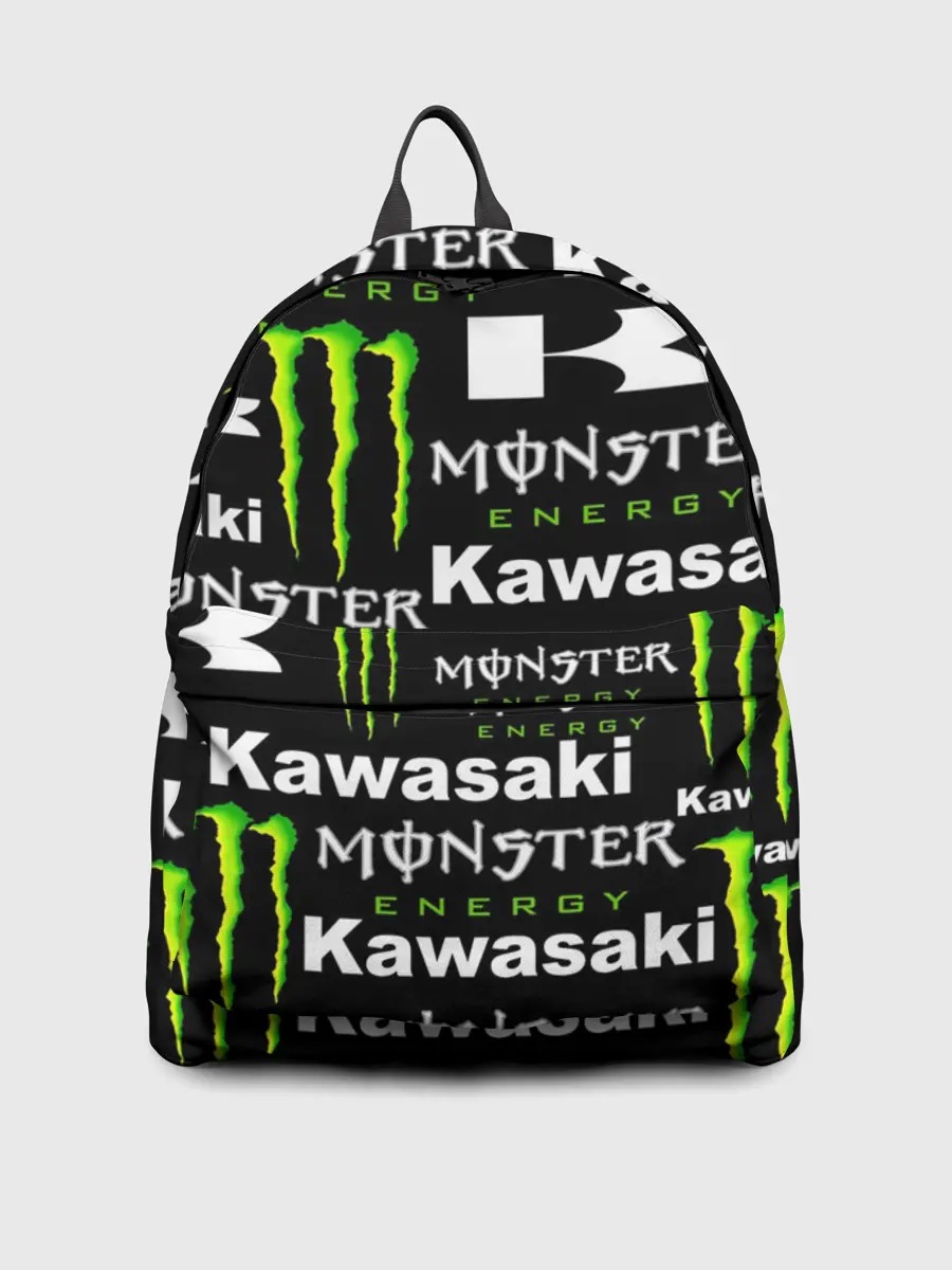 Рюкзак джинсовый / KAWASAKI X MONSTER ENERGY