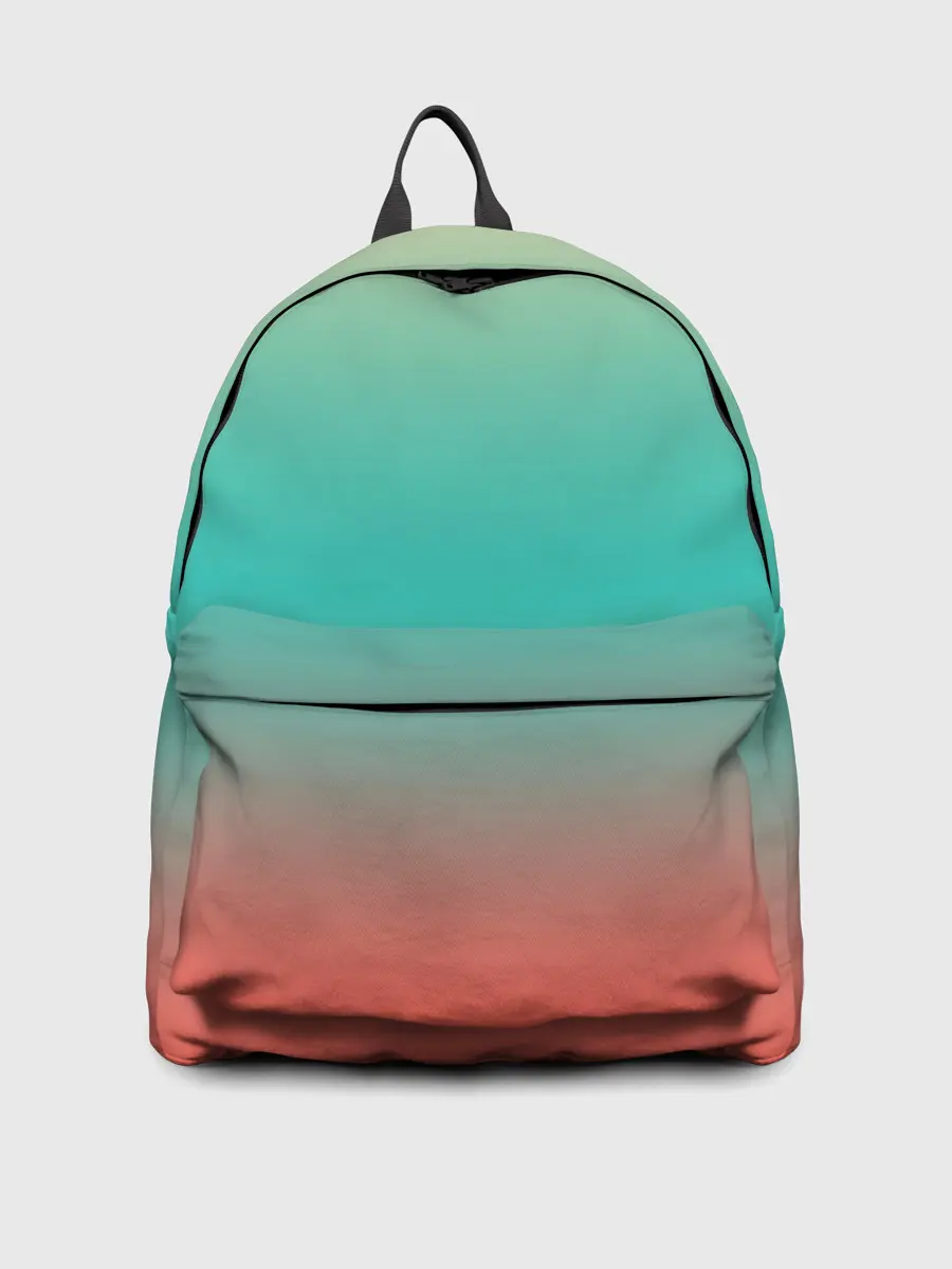 Рюкзак джинсовый / Красно-бирюзовый градиент