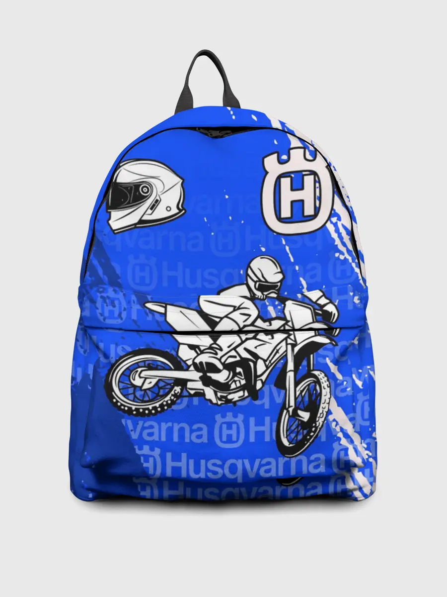 Рюкзак джинсовый / HUSQVARNA / ХУСКВАРНА / BLUE