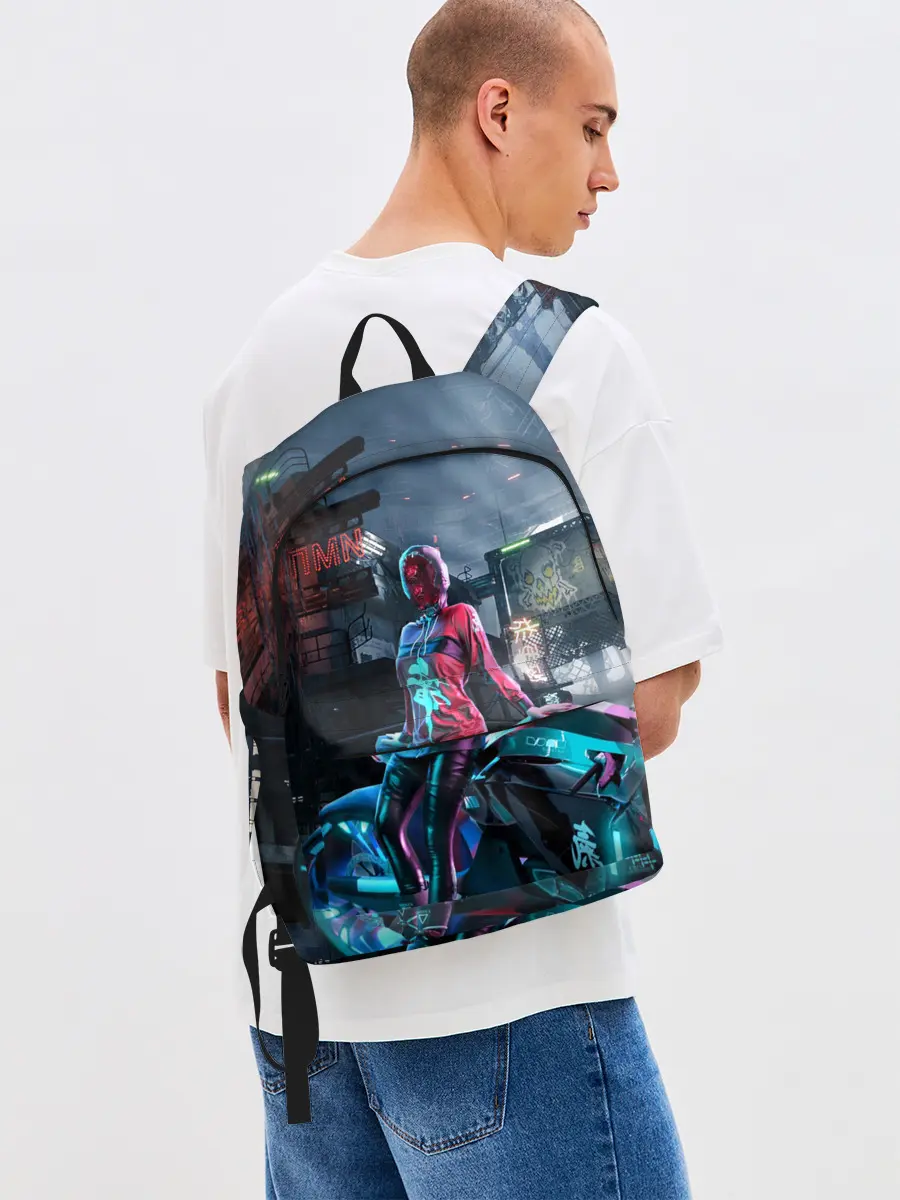 Рюкзак джинсовый / Cyberpunk