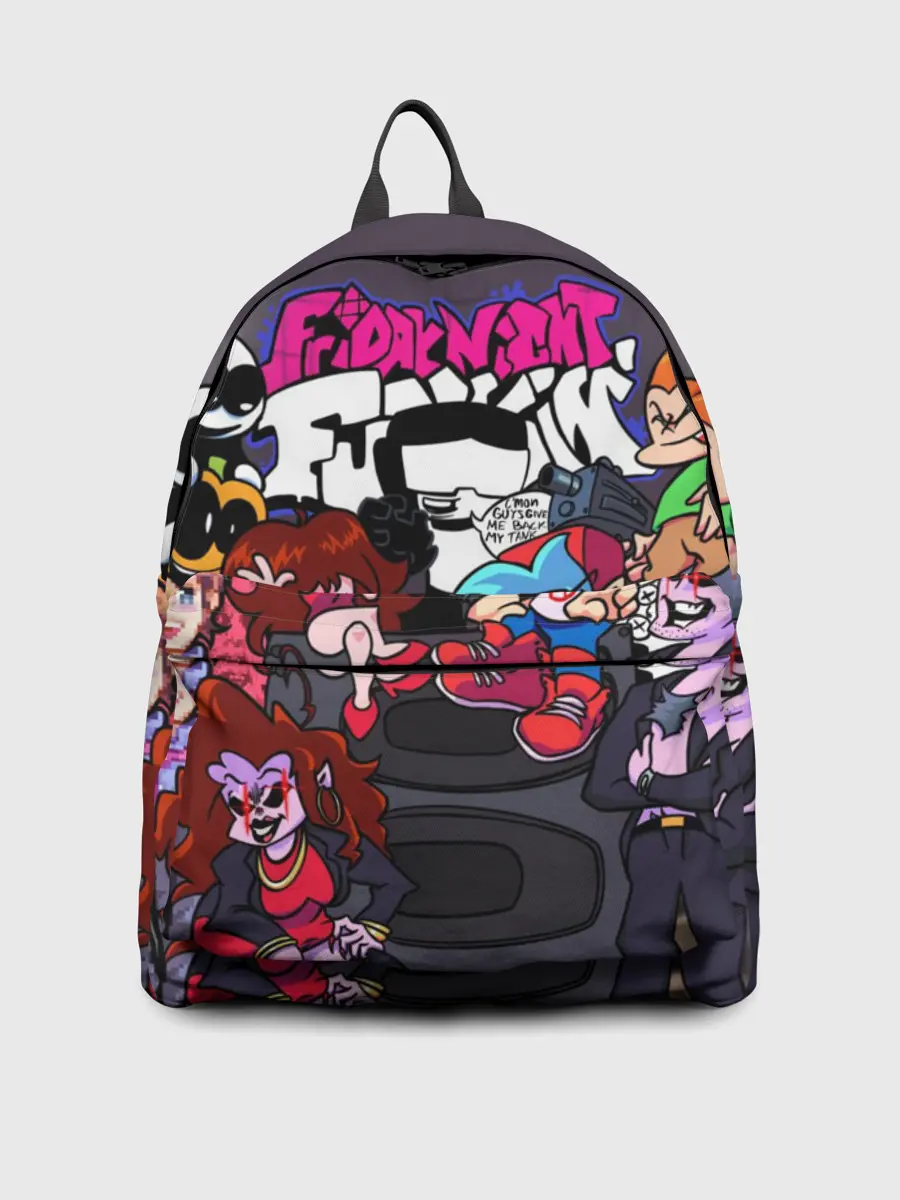Рюкзак джинсовый / Friday Night Funkin персонажи