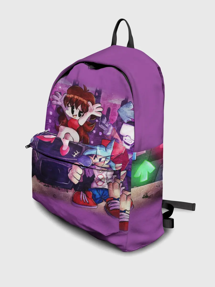 Рюкзак джинсовый / Friday Night Funkin рисунок