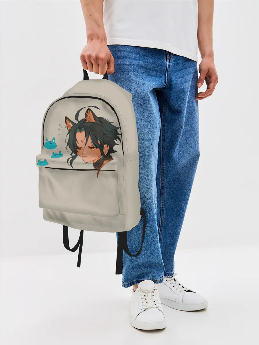 Рюкзак джинсовый / Сяо из Genshin Impact