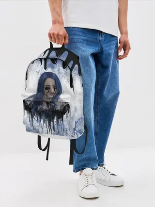 Рюкзак джинсовый / BILLIE EILISH | БИЛЛИ АЙЛИШ