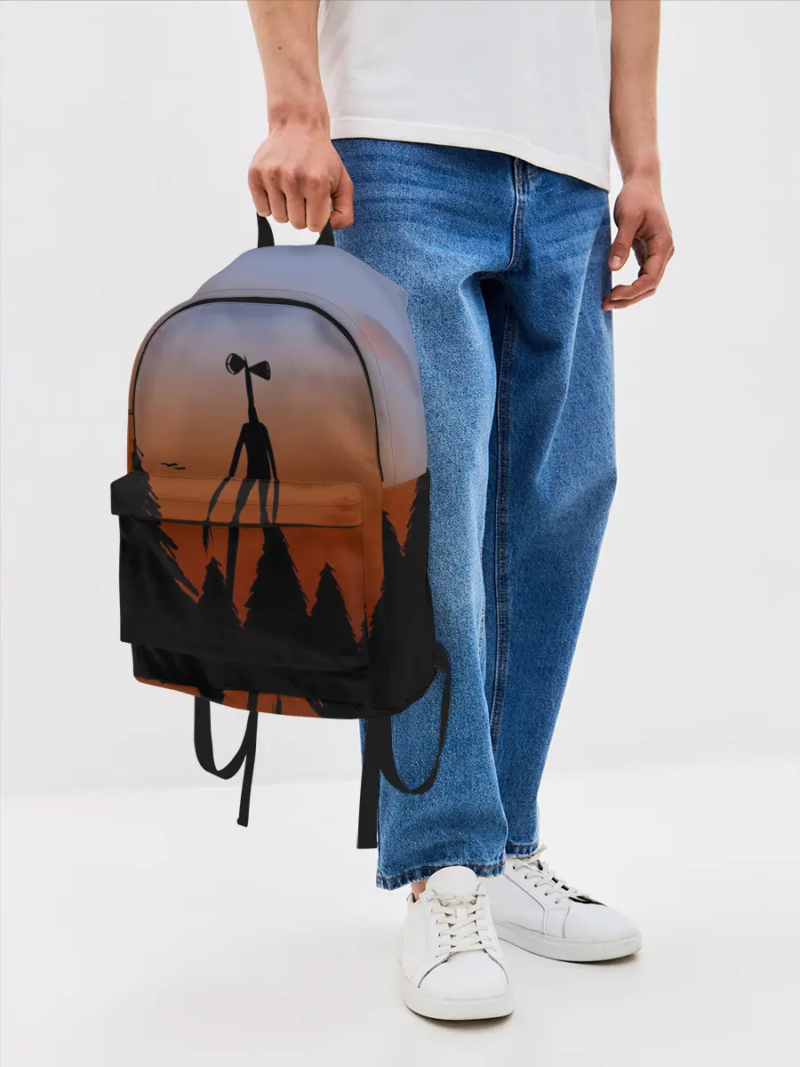 Рюкзак джинсовый / Сиреноголовый |Siren Head| Лес