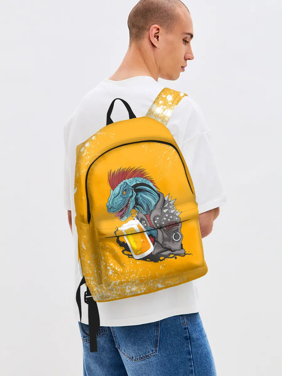 Рюкзак джинсовый / Пивозавр - Взрыв