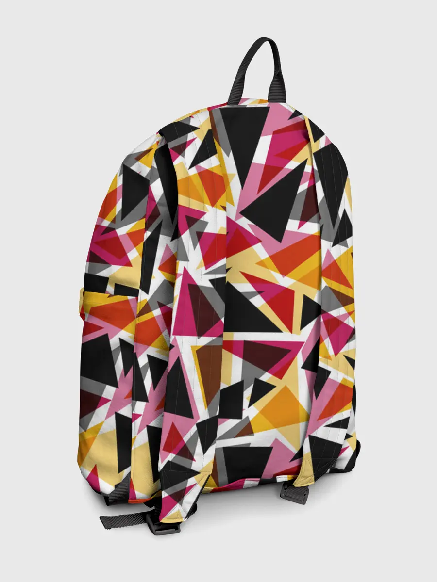 Рюкзак джинсовый / Разноцветные треугольники