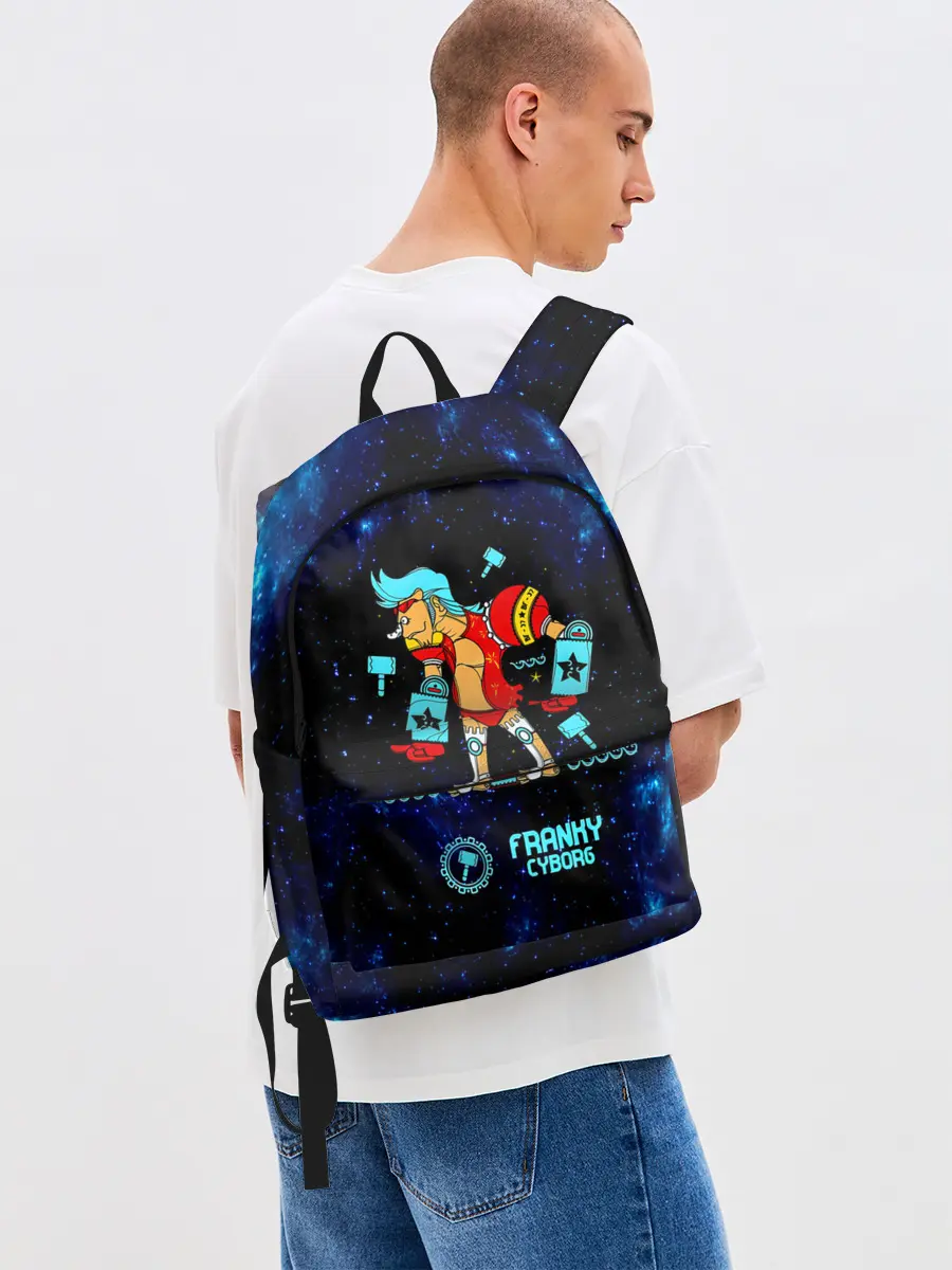 Рюкзак джинсовый / Фрэнки Киборг One Piece