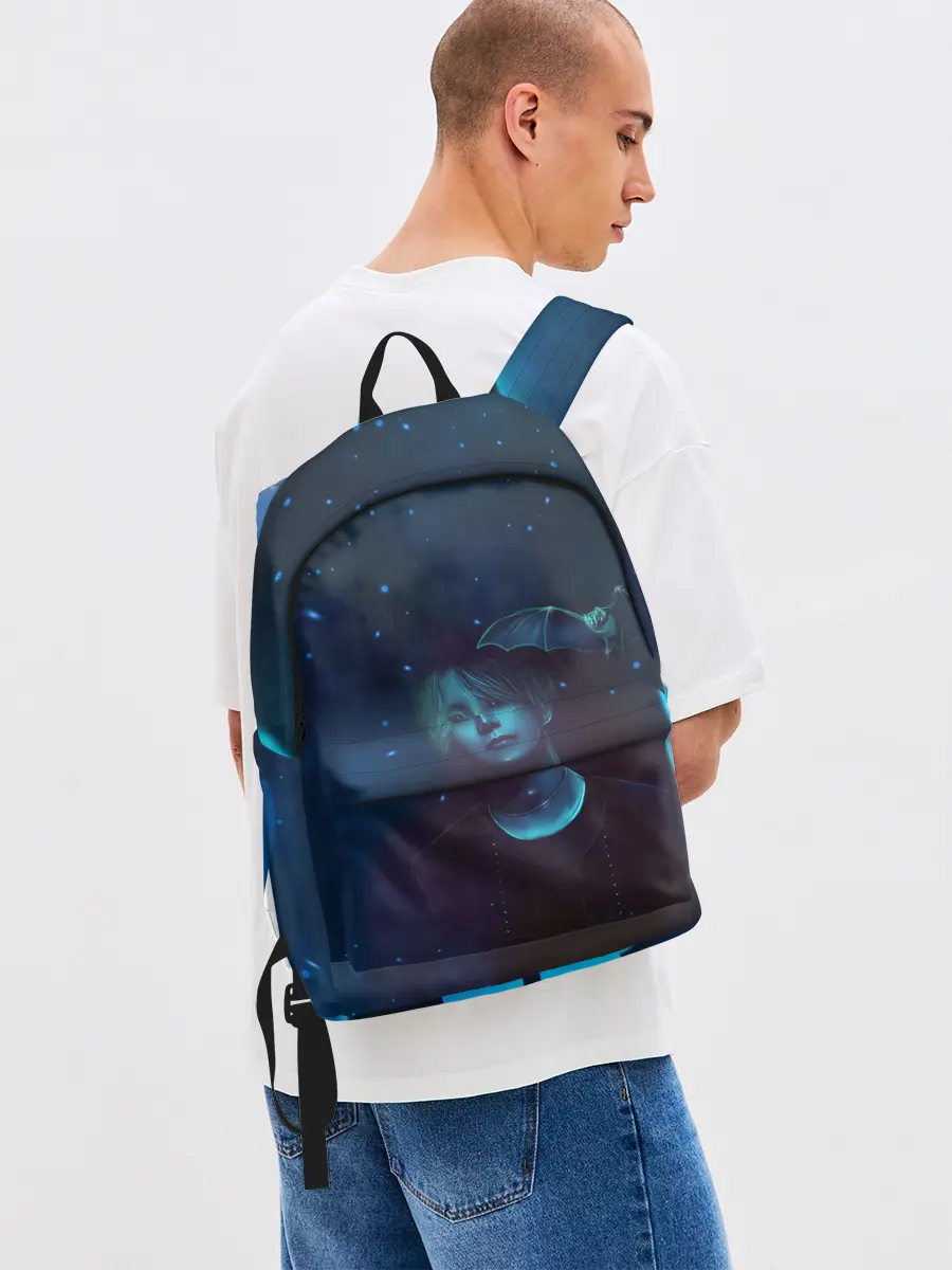 Рюкзак джинсовый / BTS | БТС | ЛОГО