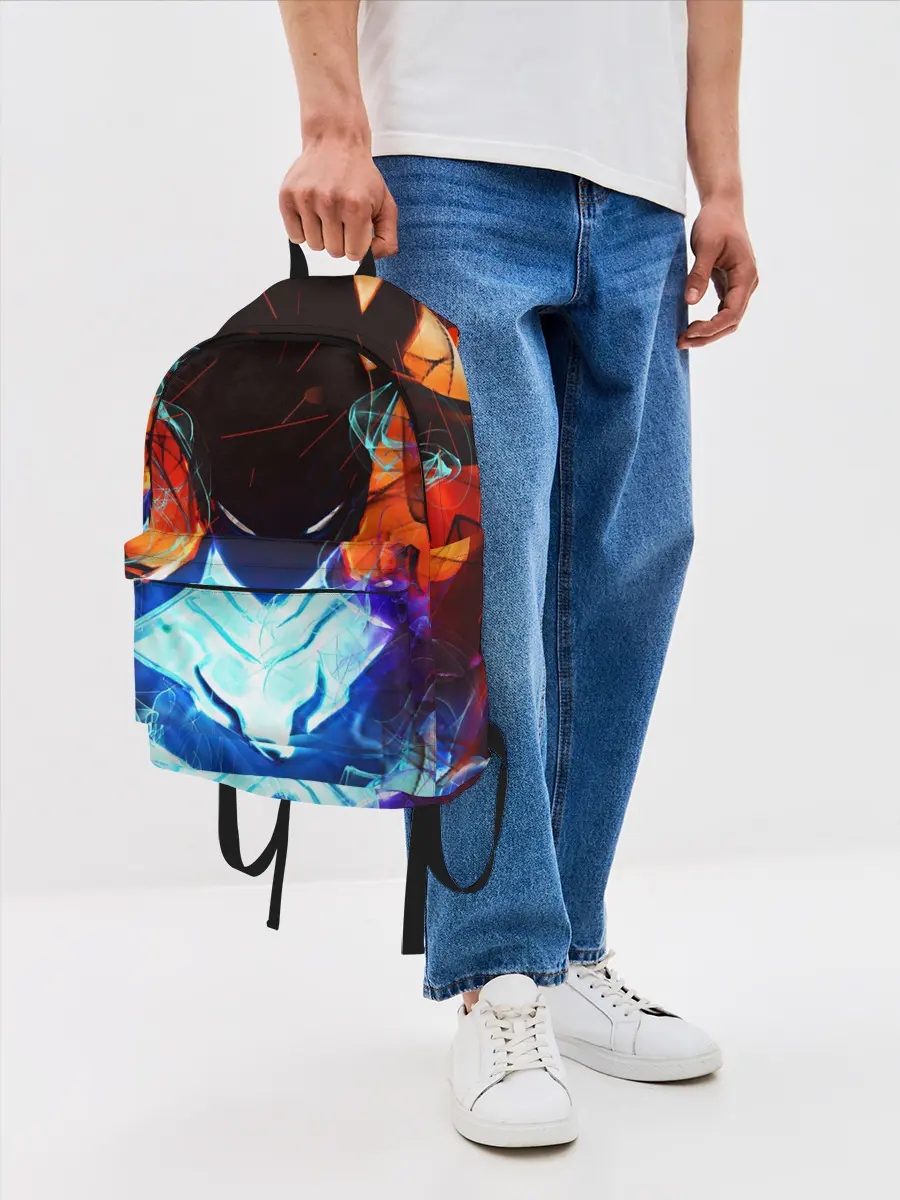 Рюкзак джинсовый / Поднятие уровня в одиночку