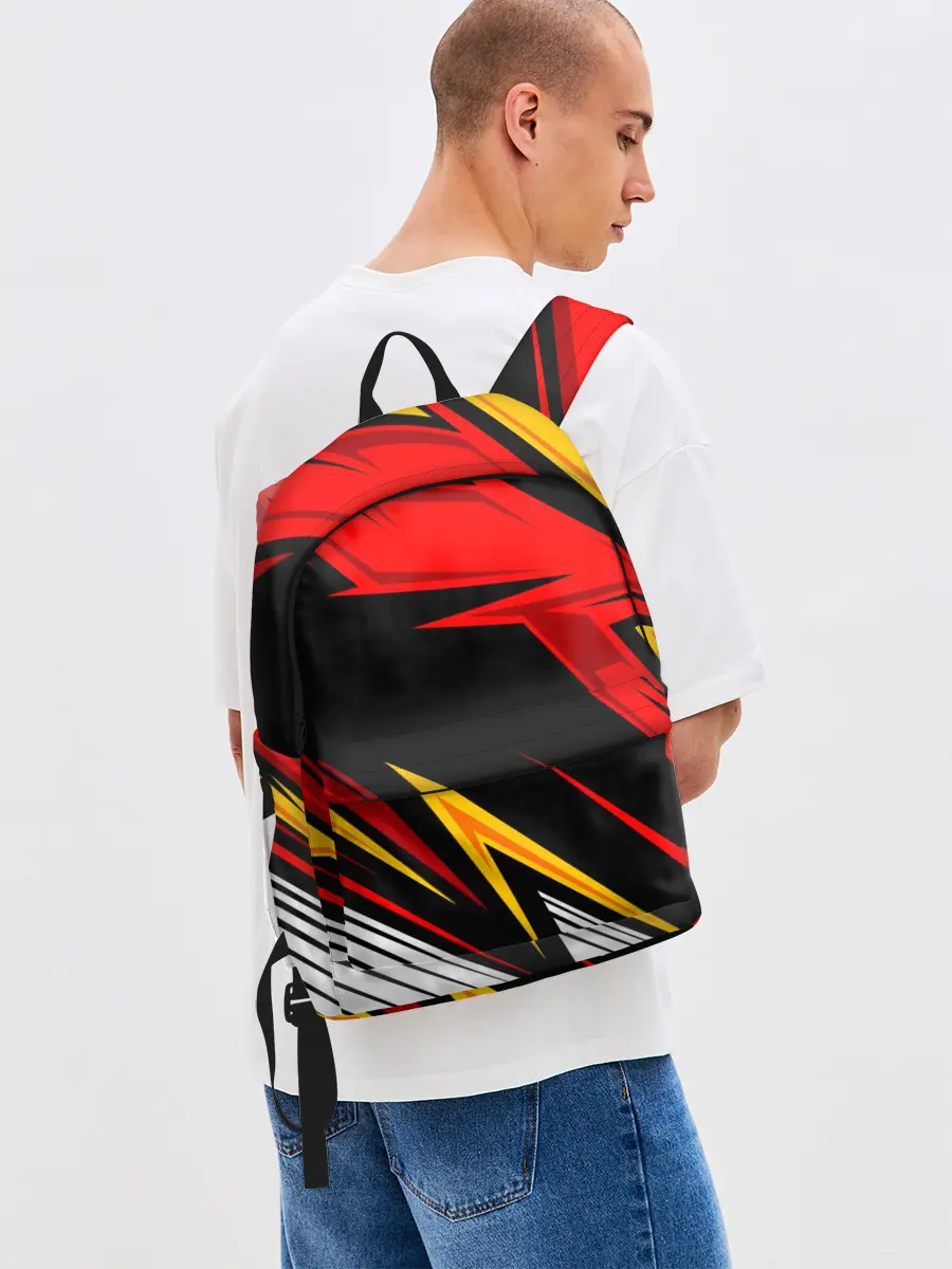 Рюкзак джинсовый / КРАСНО-ЖЕЛТЫЙ СПОРТ | SPORT