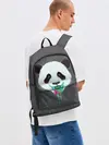 Рюкзак джинсовый / Панда Краски Брызги