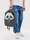 Рюкзак джинсовый / Панда Краски Брызги