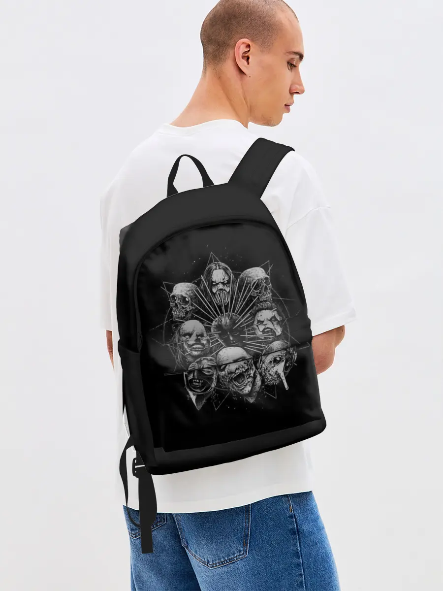 Рюкзак джинсовый / Банда Слипнота