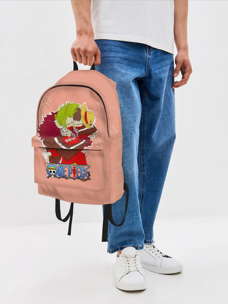 Рюкзак джинсовый / Бартоломео и Луффи One Piece