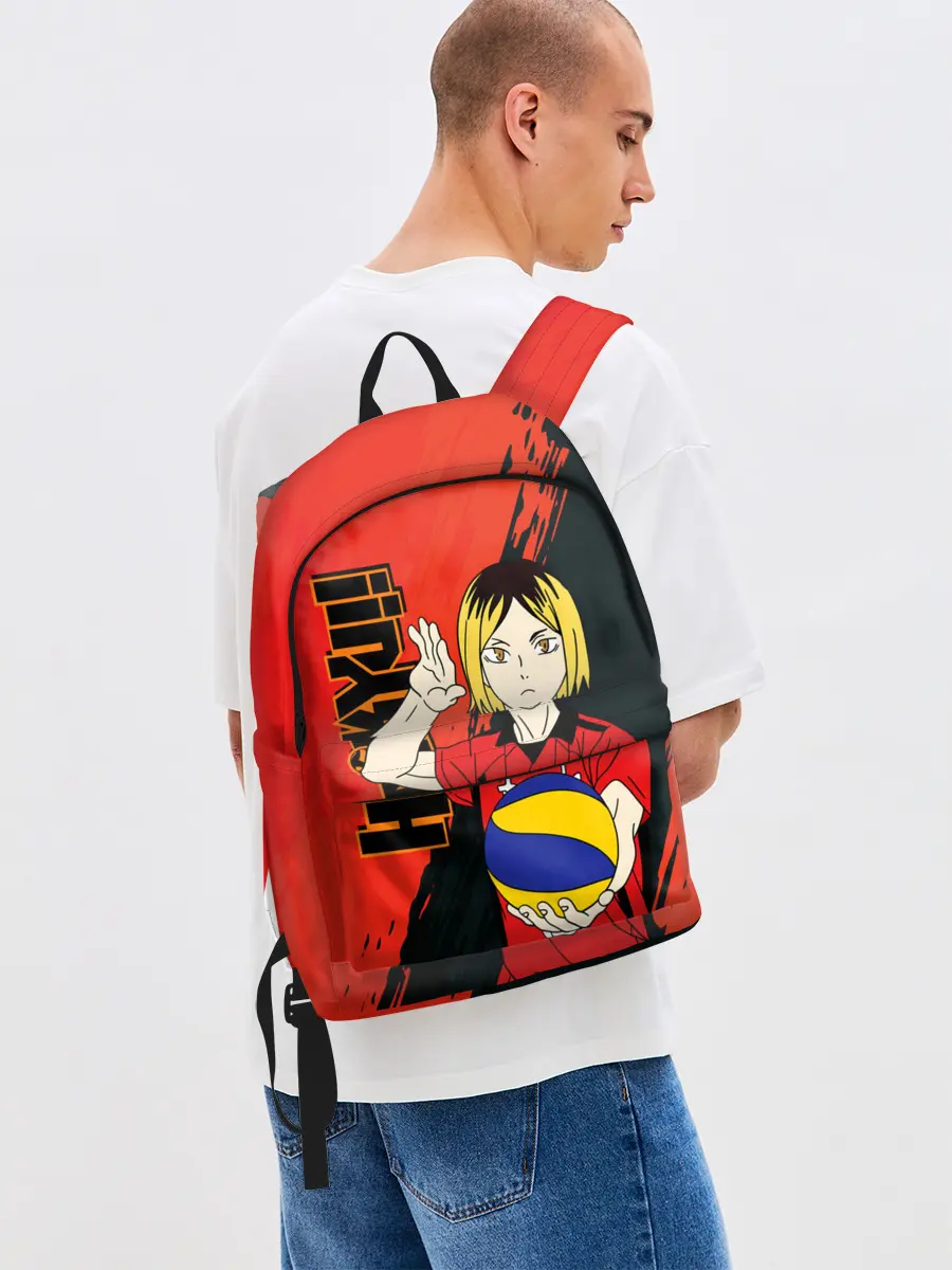 Рюкзак джинсовый / Кенма Козуме, Haikyuu