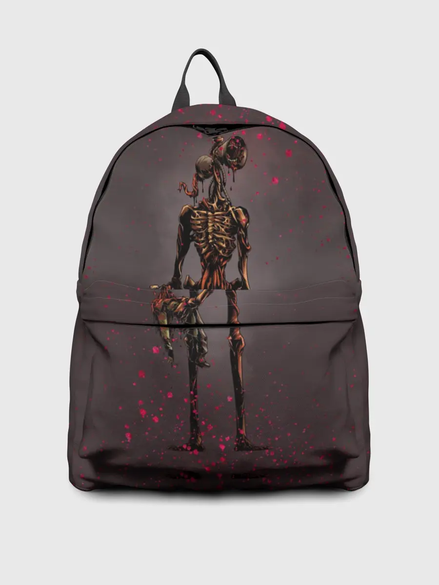 Рюкзак джинсовый / Сиреноголовый Монстр Кровь