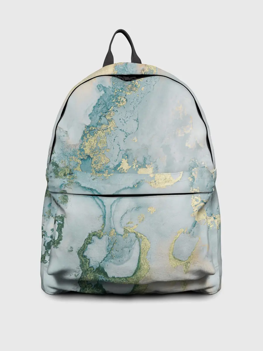 Рюкзак джинсовый / Абстрактный мрамор