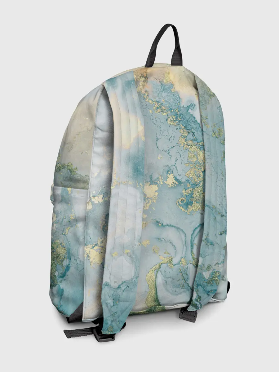 Рюкзак джинсовый / Абстрактный мрамор