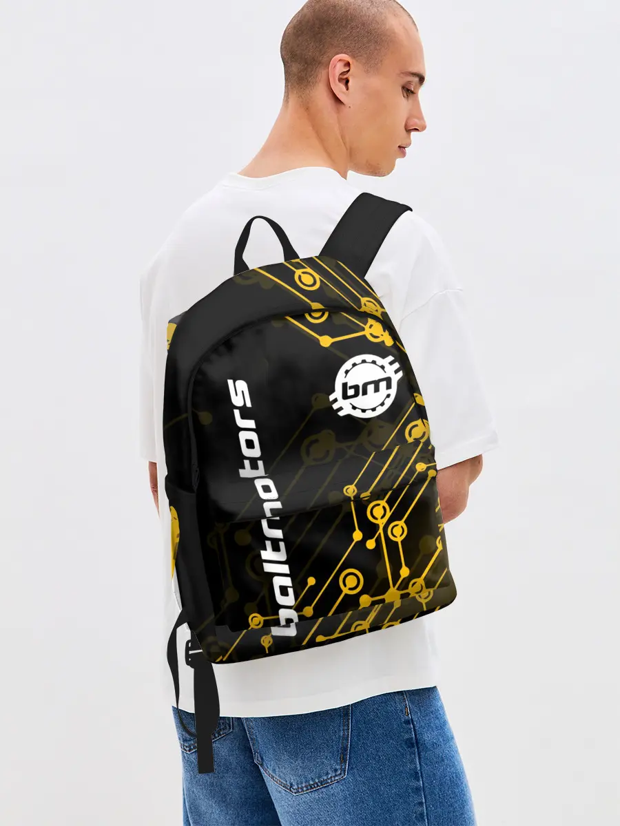 Рюкзак джинсовый / BALTMOTORS / ТЕХНО