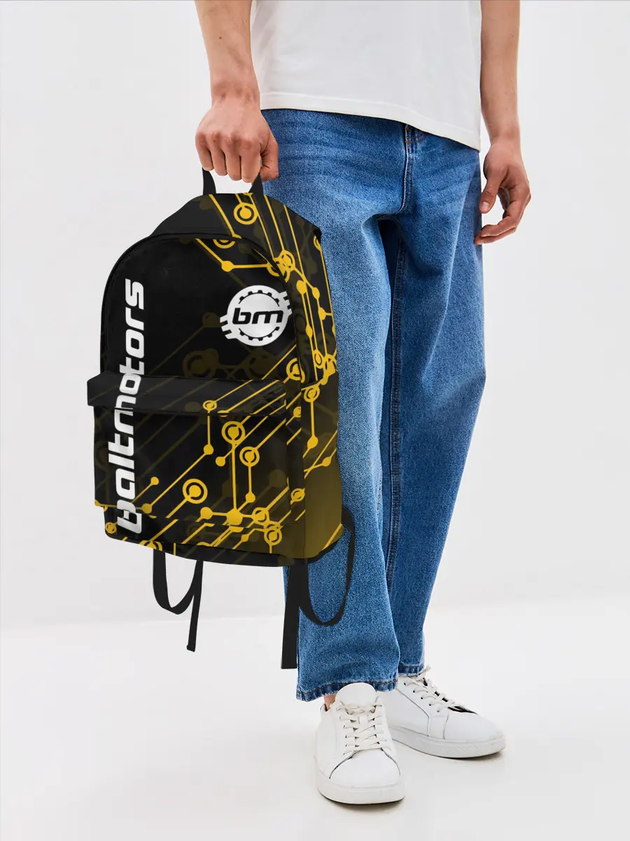 Рюкзак джинсовый / BALTMOTORS / ТЕХНО