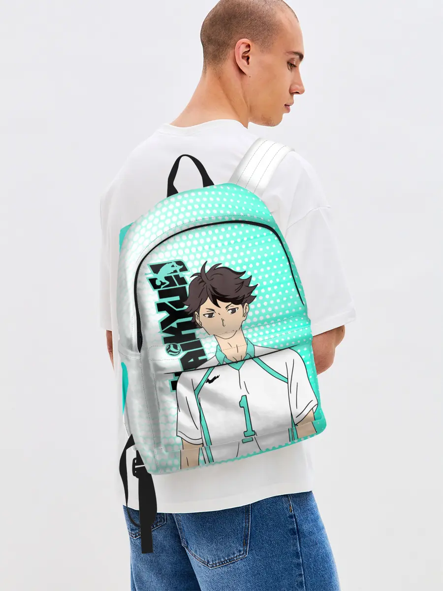 Рюкзак джинсовый / Тоору Ойкава / Oikawa Toru