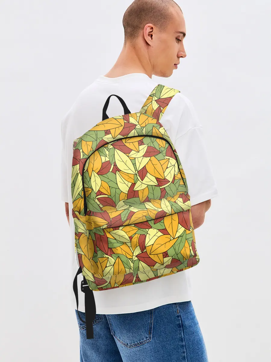 Рюкзак джинсовый / Яркие осенние листья