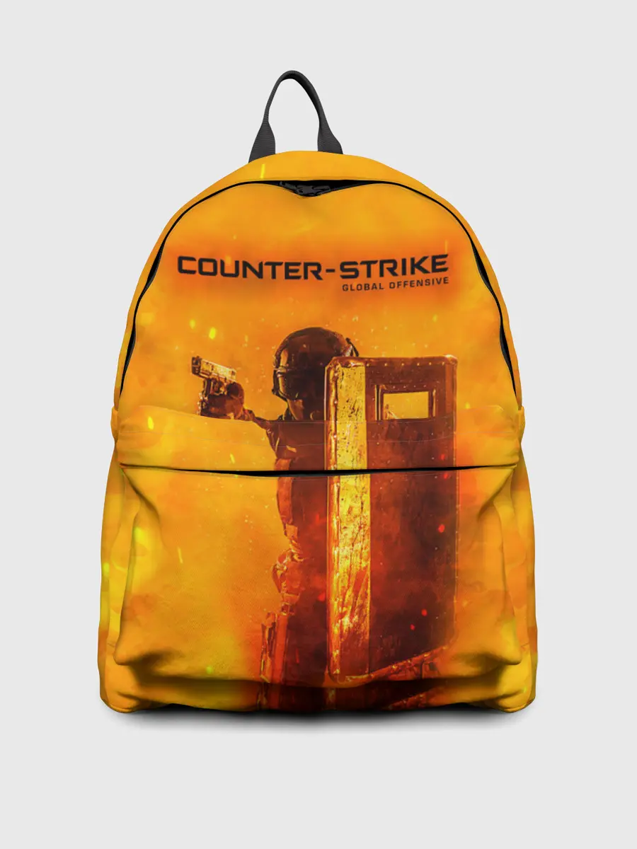 Рюкзак джинсовый / CS GO FIRE | КС ГО