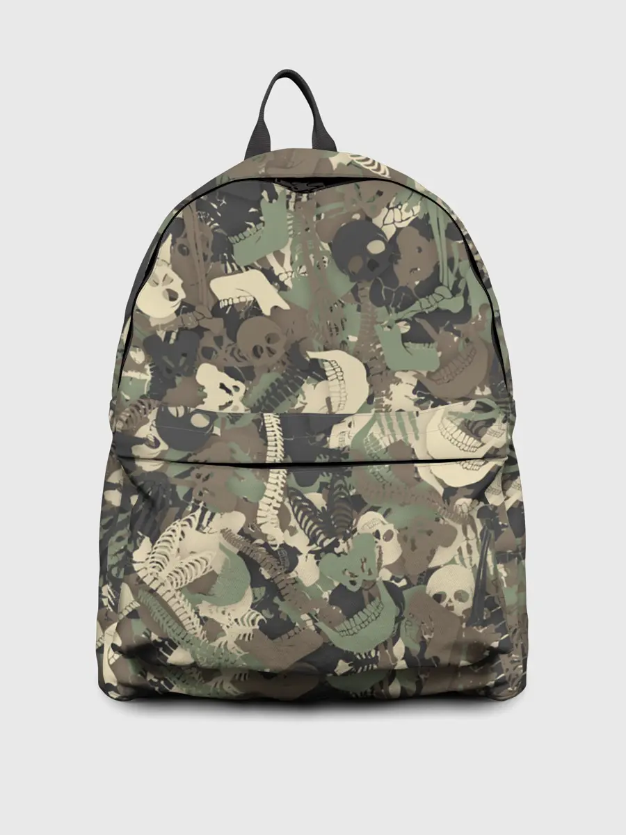 Рюкзак джинсовый / Камуфляж с костями