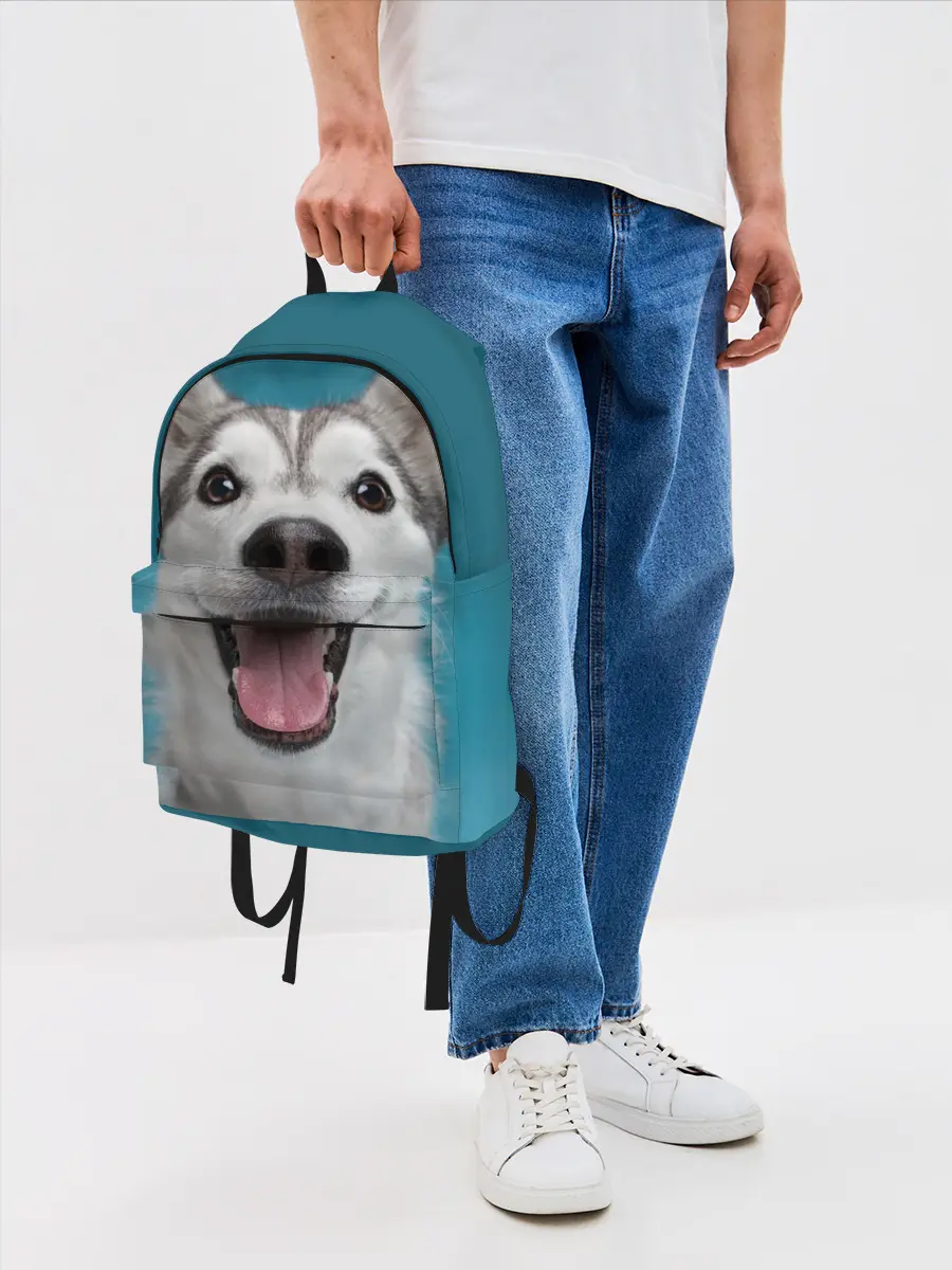 Рюкзак джинсовый / Хаски