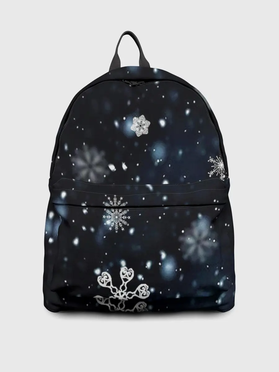 Рюкзак джинсовый / А снег идёт