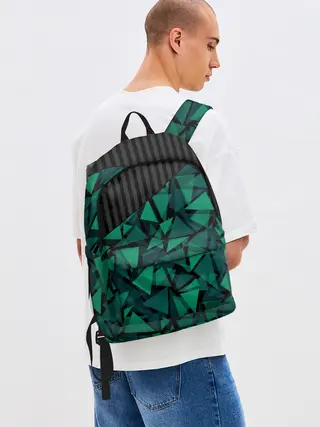 Рюкзак джинсовый / Геометрический узор