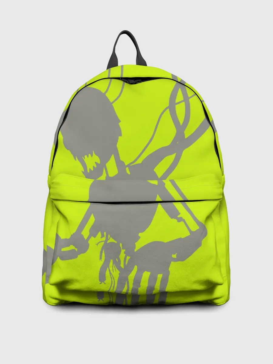 Рюкзак джинсовый / Силуэт злого духа