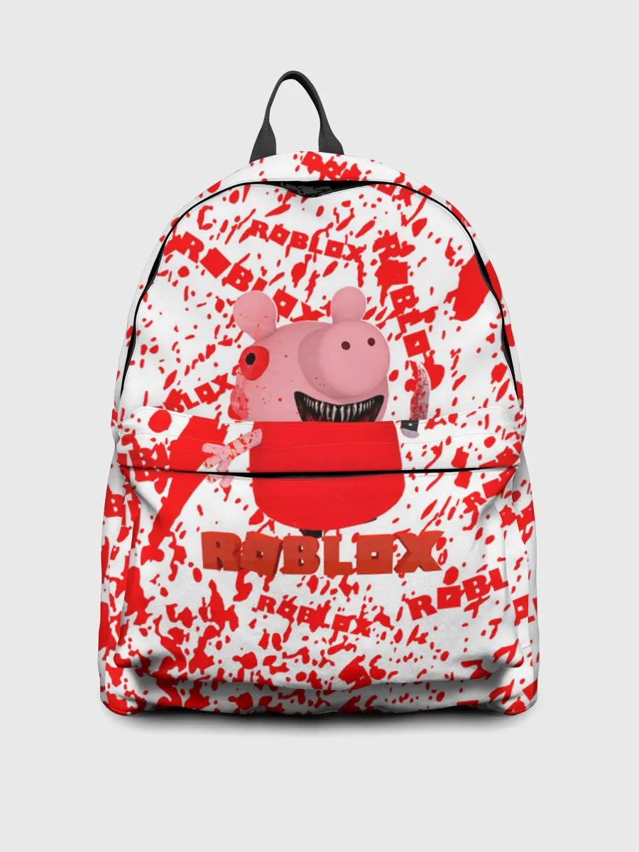 Рюкзак джинсовый / Roblox piggy/Свинка Пигги.