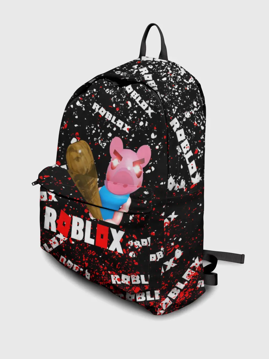 Рюкзак джинсовый / Roblox piggy/Свинка Пигги.