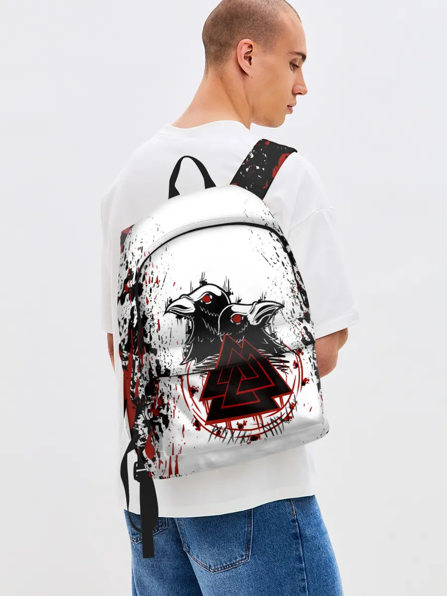 Рюкзак джинсовый / VALKNUT | RUNES