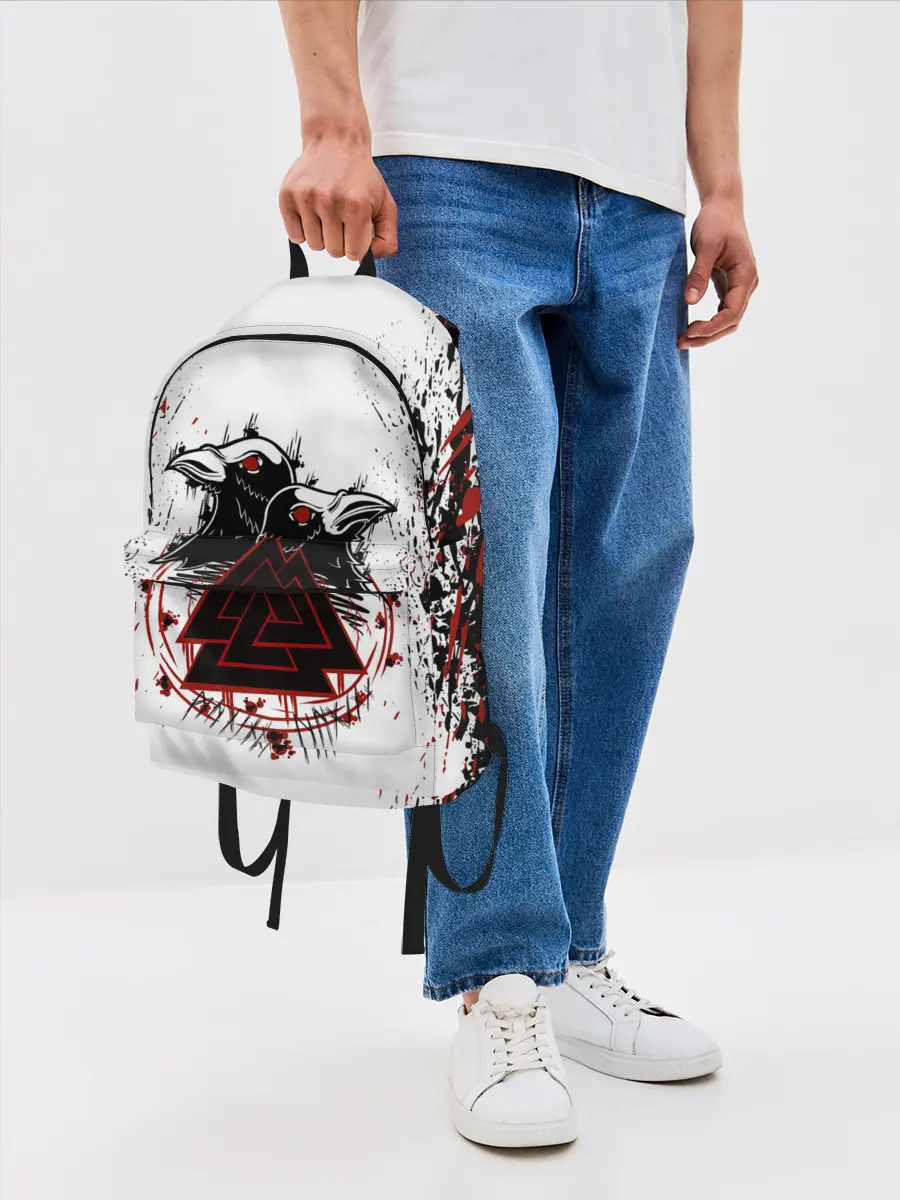 Рюкзак джинсовый / VALKNUT | RUNES