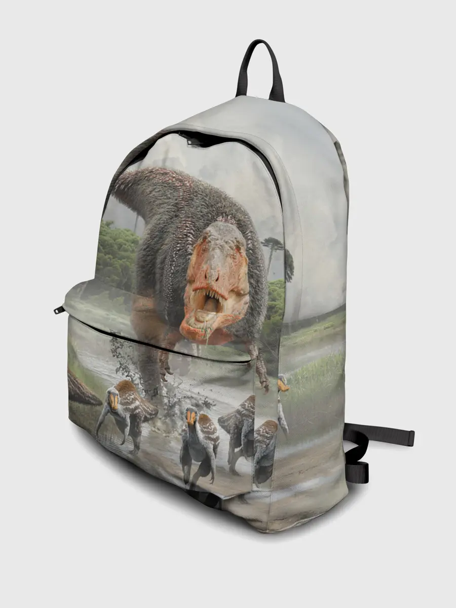 Рюкзак джинсовый / Т-Рекс | Динозавр | Dino