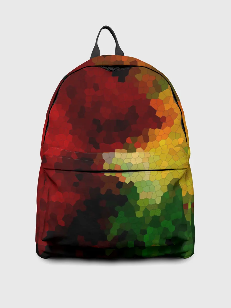 Рюкзак джинсовый / Абстрактная мазаика витраж