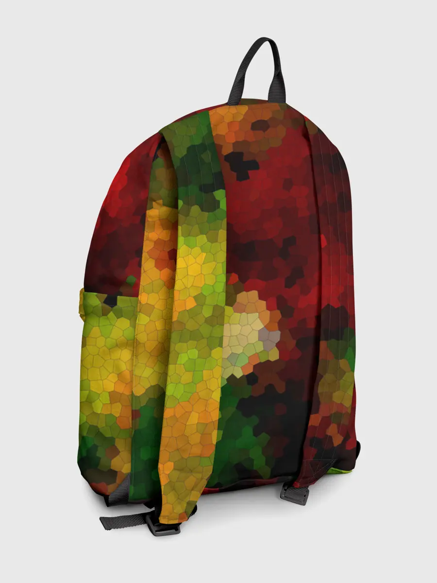 Рюкзак джинсовый / Абстрактная мазаика витраж