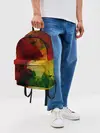 Рюкзак джинсовый / Абстрактная мазаика витраж