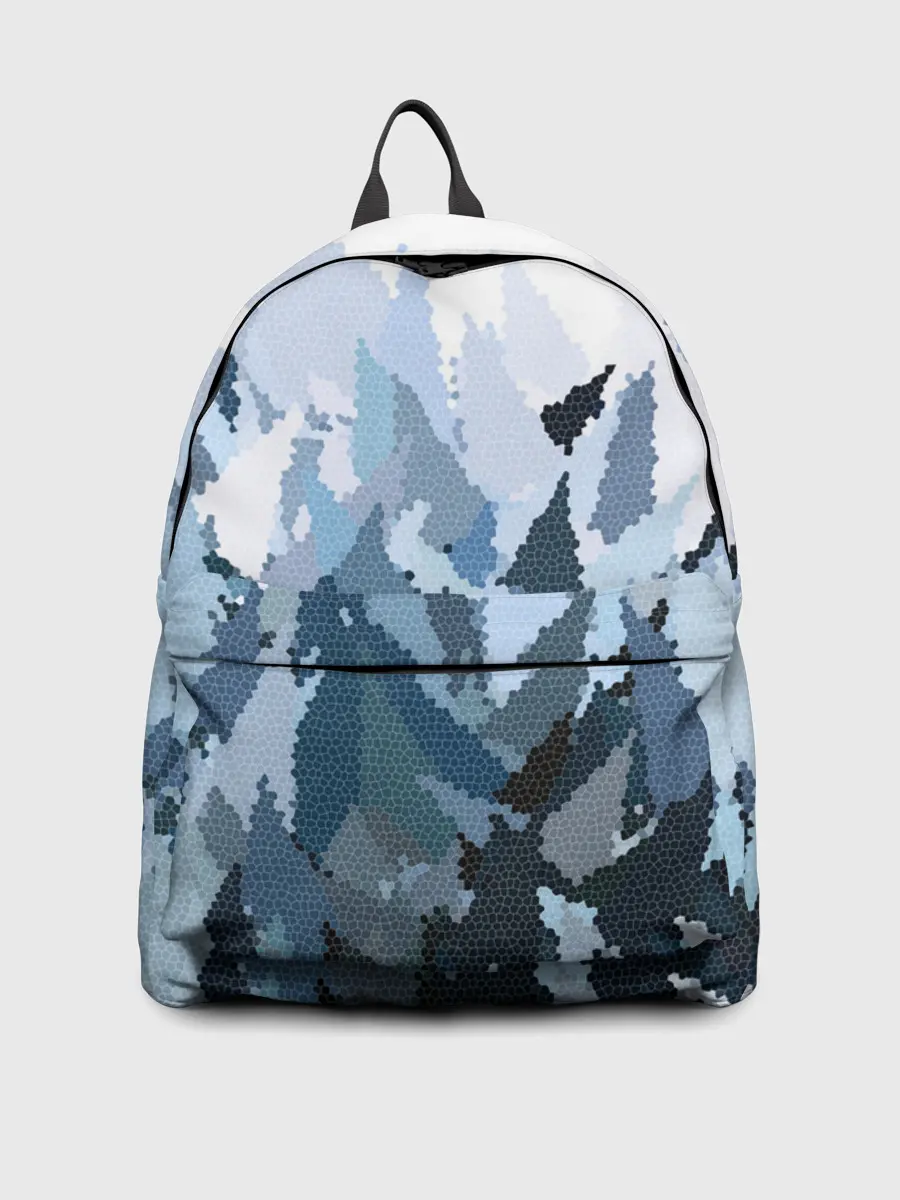 Рюкзак джинсовый / Абстрактная мазаика витраж