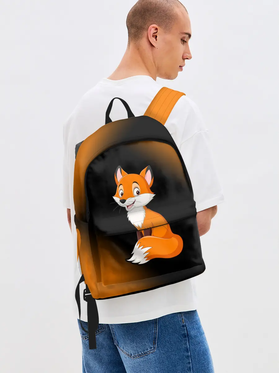 Рюкзак джинсовый / Лисичка - Градиент